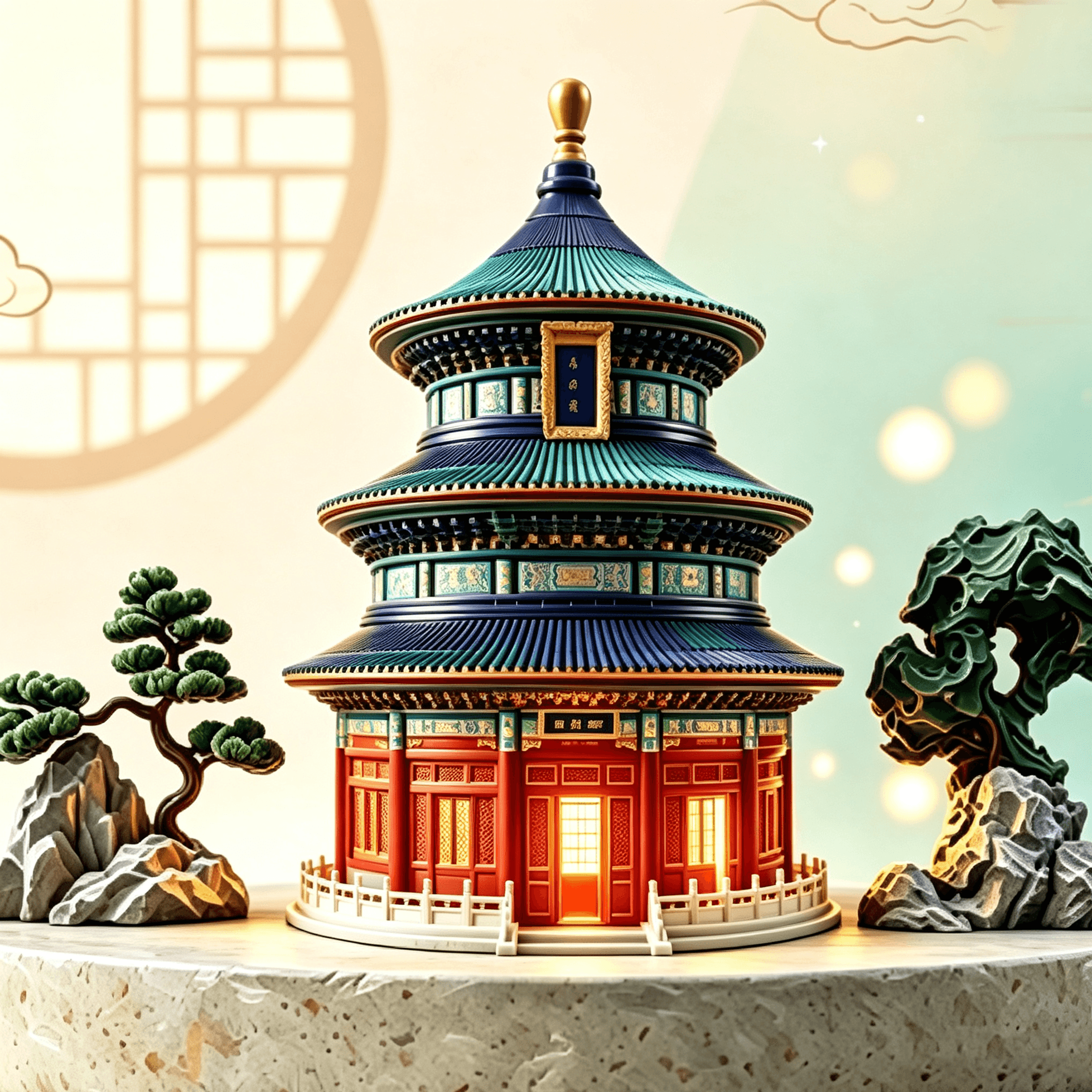 雅韵暖景灯 课包封面